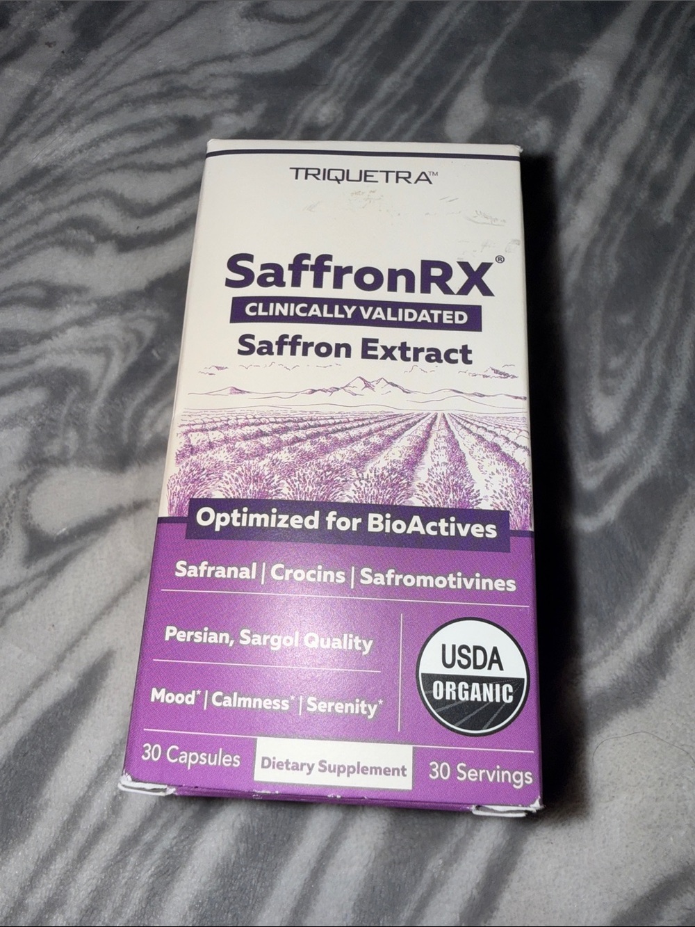 SaffronRX Saffron Extract Capsules - Purple